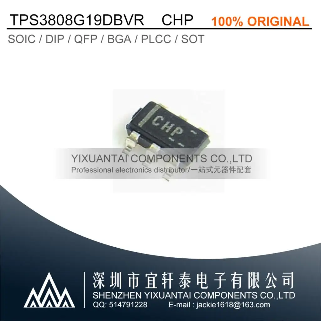 

10-100pcs/lot TPS3808G19DBVR Free shipping TPS3808G19D TPS3808G TPS3808 Marking:CHP IC SUPERVISOR 1 CHANNEL SOT23-6 New