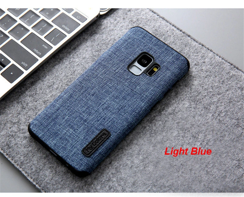 BBSW For Galaxy S9 Plus Cover Linen Cloth+Soft Silicone TPU Shockproof Phone Back Case For SAMSUNG S9 S9+ Protective Shell Capa (5)