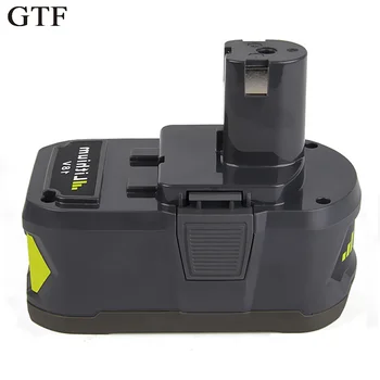

GTF 18V 5000mAh Li-Ion Power Tool Rechargeable Battery For Ryobi P108 RB18L40 Replacement Battery Batteria For ONE+ Accumulators