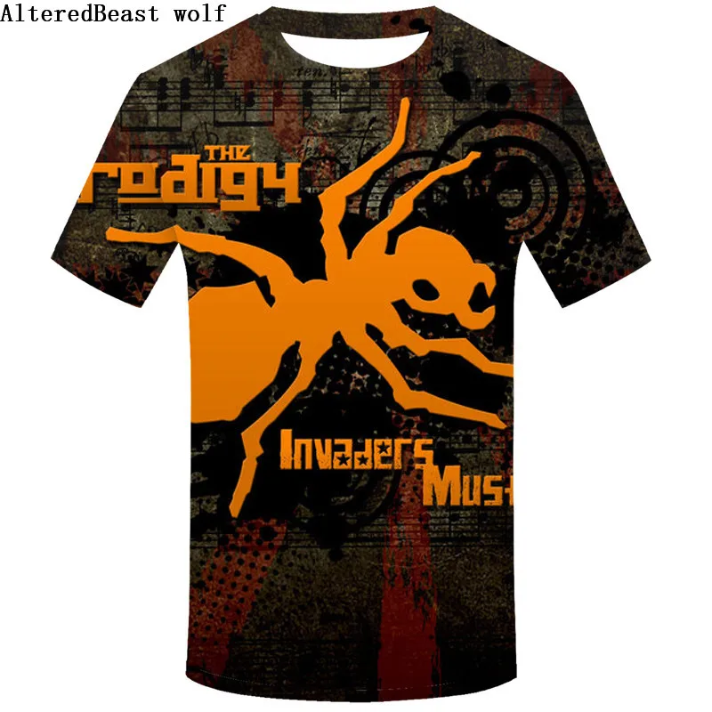 

New 3D Men Print The Prodigy T-shirt Casual Male O-neck Short Sleeves Shirts Summer Metal Rock Band T Shirt Hip Hop Tees Tops