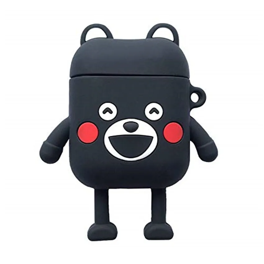 Силиконовый чехол с медведем Kumamoto для Airpods1234 ударопрочный силиконовый милыми