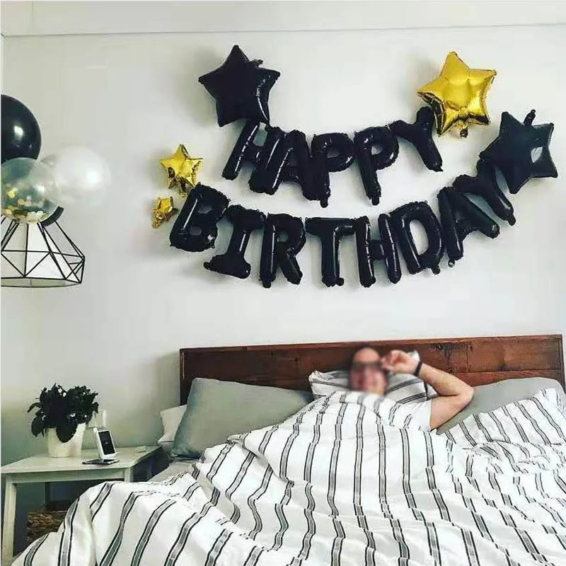 FELIZ cumpleaños письмо воздушный шар из фольги Испания Happy birthday Алфавит шар День рождения украшения детей Baby Shower ХП