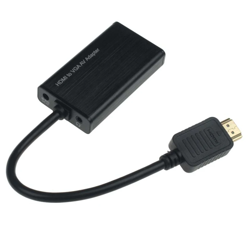 Видеоадаптер HDMI VGA AV с внешней звукопередачей для компьютеров ноутбуков