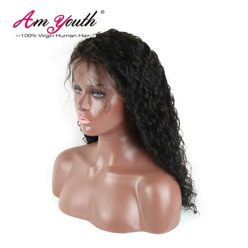 Full Lace Human Hair Wigs For Black Women Brazilian Loose Curly Full Lace Wig Virgin Hair Glueless Lace Front Human Hair Wig (3)