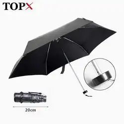Творческий мини кармане 5 складной зонт дождь женский, черный покрытие УФ-защитой зонтика для девочек Водонепроницаемый зонтики Для мужчин