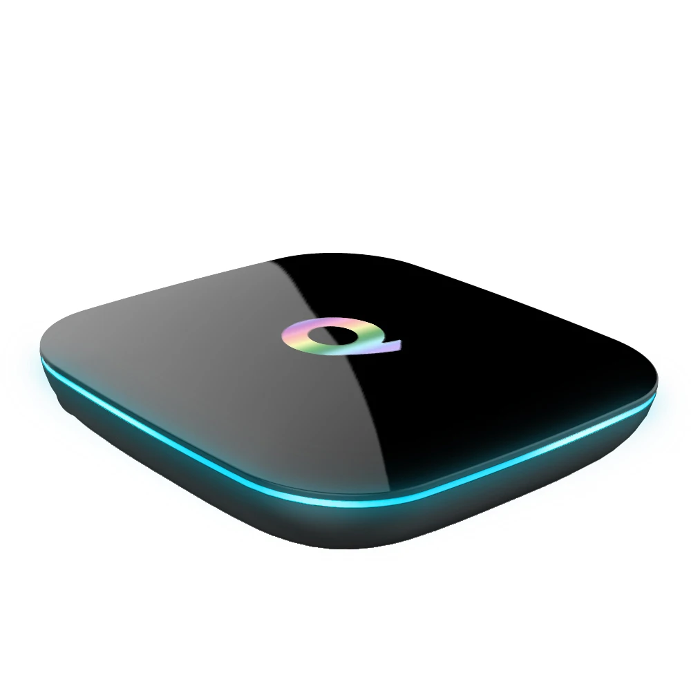 MEMOBOX Q Box Android 6.0 TV BOX Amlogic S905X 64bits 2GB/16GB 100M LAN WiFi Bluetooth H.265 KODI Full Loaded Smart TV Box
