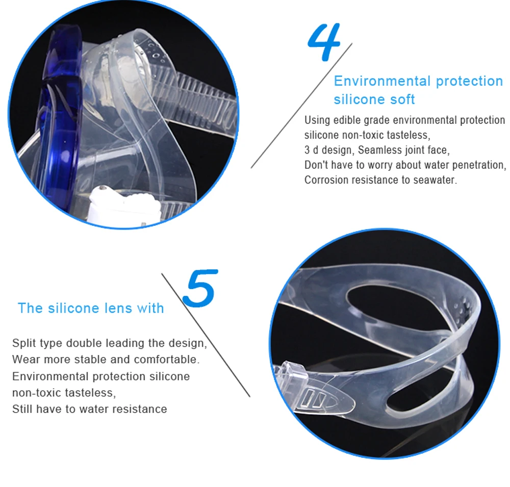 Набор для дайвинга силиконовая трубка ing маска для дайвинга Сухой Тип дыхательная трубка маска для плавания противотуманная Гибкая силиконовая трубка для взрослых
