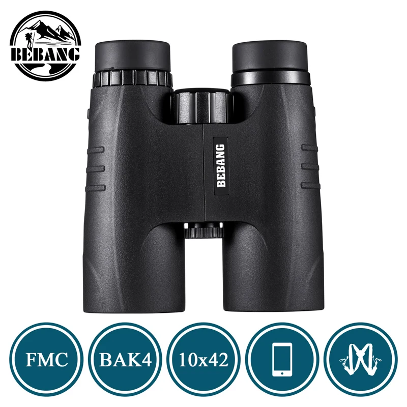 

HD Binoculars for Hunting Telescope for Kids Adults Professional BAK4 Prism with Accessories Case Strap Phone Adapter BEBANG