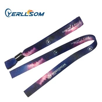 

YERLLSOM 250PCS/Lot High Quality Customized Fabric Wrisband with woven logo for events FW19050701