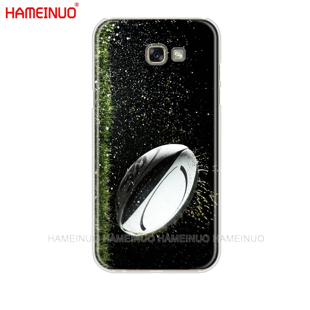 HAMEINUO الرجبي الكرة الرياضة الهاتف الخليوي حالة غطاء لسامسونج غالاكسي A3 A310 A5 A510 A7 A8 A9 2016 2017 2018