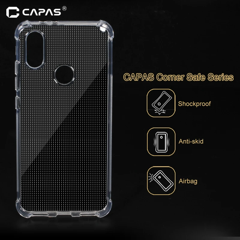 

Mi 6X A2 Case Cover Original CAPAS Soft Silicone TPU For Xiaomi MiA2 Mi6x Clear Transparent Cover Protective Shield Shockproof