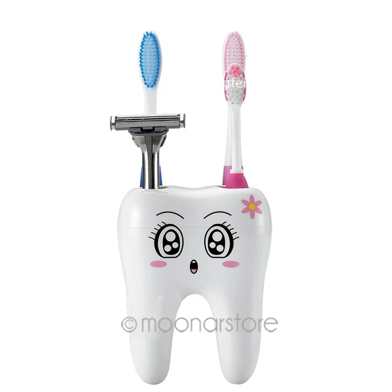 Горячая мультфильм милый 4 отверстия Мода зуб стильная зубная щетка держатель кронштейн контейнер для ванной комнаты