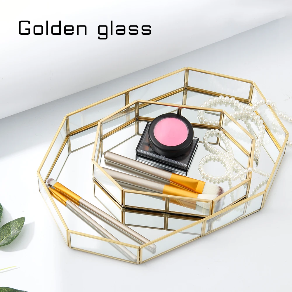

Storage Basket Nordic Gold Organizer Decoration Plate Home Office Box for Jewelry Dessert Candy Bread Bin Tray MakeUp Cosmetic