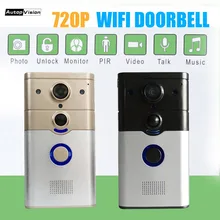 ZJ008-B Wi-Fi видеокамера на дверной звонок с кольцом chime поддерживает смарт-телефон ПИР сигнализация Темпер сигнализация глазок