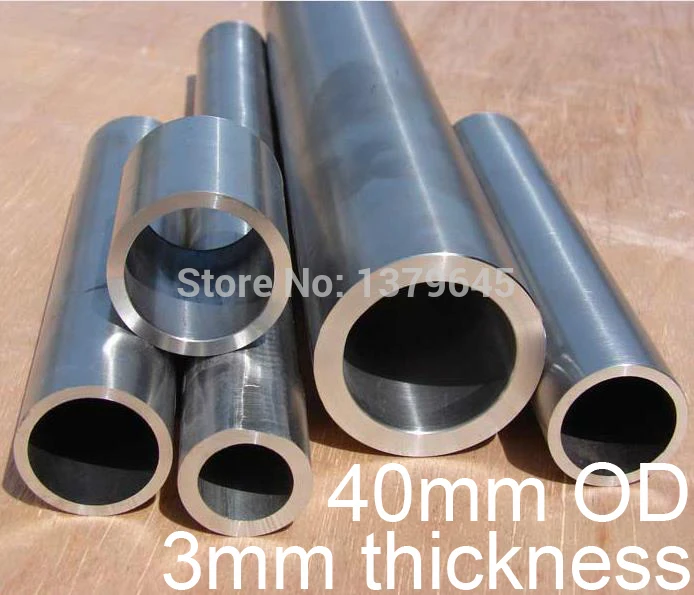 Титановая трубка TA2 40 мм OD 3 толщина 40*3*500 GR2 антикоррозийная из титанового сплава