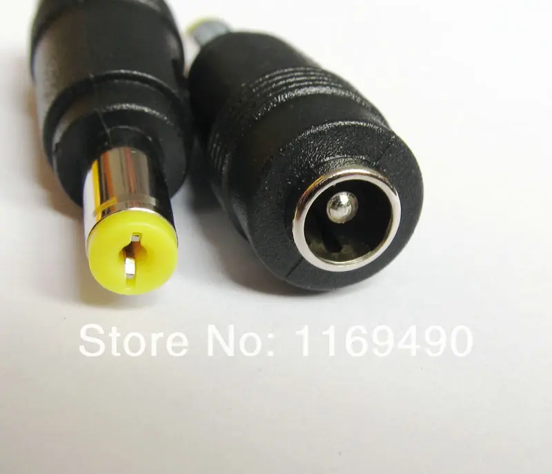 2pcs DC 5.5x2.1mm / 5.5*2.1  female to 5.5x1.7mm male power plug for  ACER laptops adapter ,  5.5 2.1 f 5.5 1.7 m