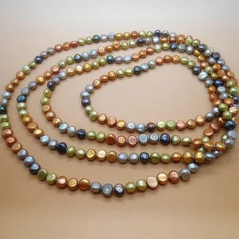 Eternal wedding Women Gift word 925 Sterling real 8-9mm shaped mixed color natural freshwater pearl necklace fashion swea
Eternal wedding Women Gift word 925 Sterling real 8-9mm shaped mixed color natural freshwater pearl necklace fashion swea