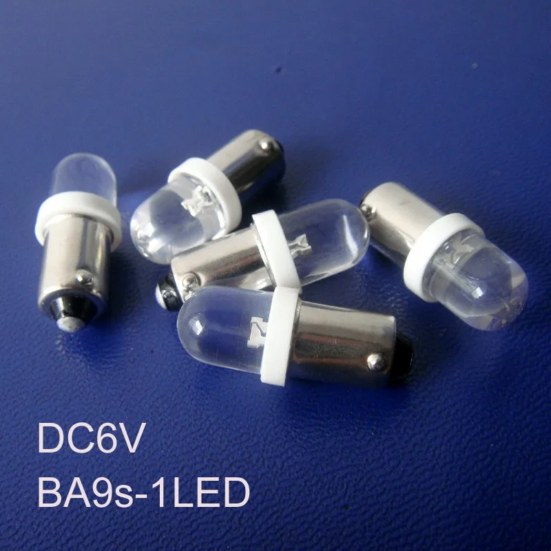 Высокое качество 6 В BA9S привели приборов загорается, BA9S 6.3 В светодиодные фонари светодиодные BA9S сигнальные огни LED лампа 6 В 10 шт./лот