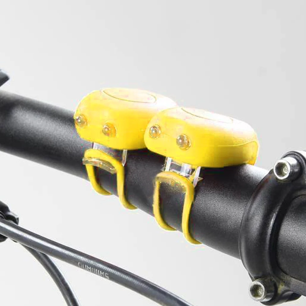 2Pcs Mountain Bike Silicone LED Multicolor Multi-mode Tadpole Lamp Bicycle Taillight Night Cycling Warning Light | Спорт и