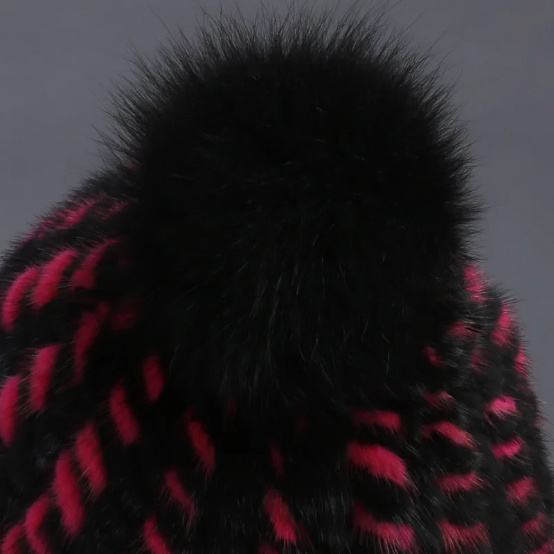 На осень-зиму супер теплые прекрасные ушками женские зимние шапка рекс норки Рекс ананас cap леди платье Прекрасный меховая шапка волос ballfur