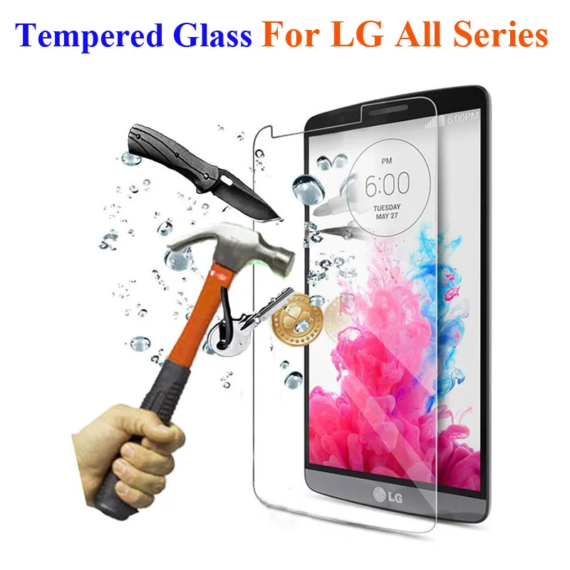 

Tempered Glass For LG G2 G3 G4 Stylus Mini G5 L70 L90 Nexus 4 5 V10 JOY Spirit H422 Leon Flex 2 Screen Protector Film