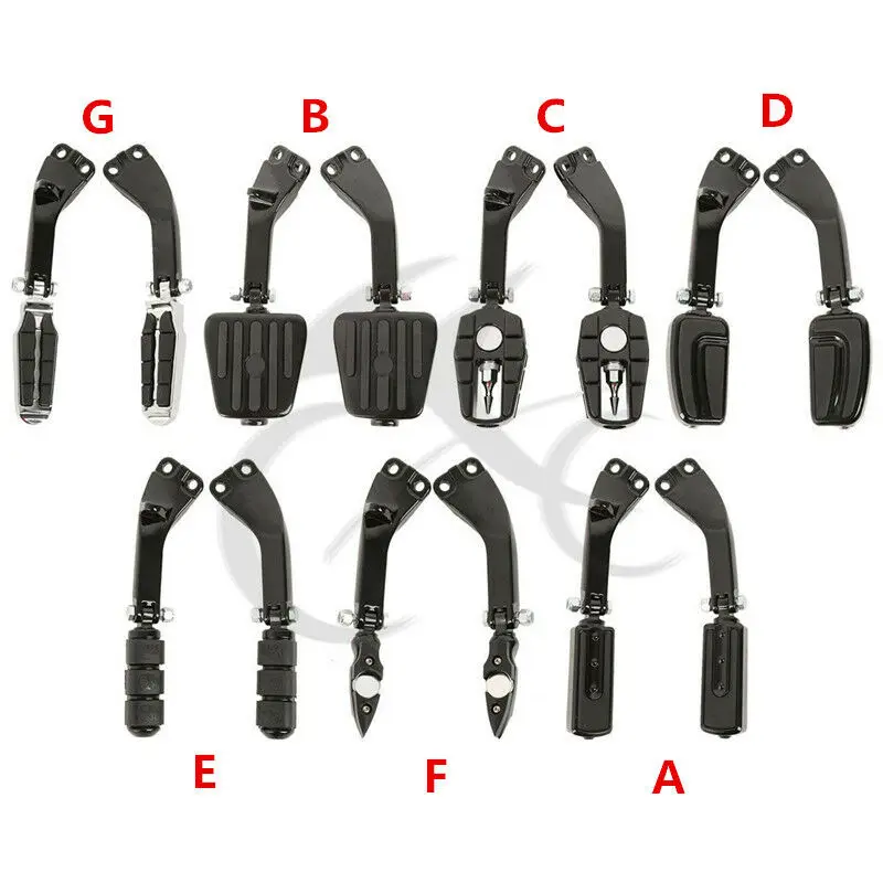 Крепежные скобы для задней пассажирской ноги мотоцикла Harley Dyna Glide Wide Fat Bob Low Rider FXDB