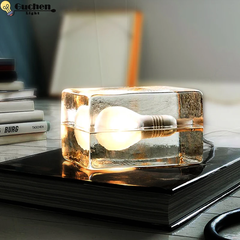 

led table lamp Glass LED Night Light Home Decor Bedroom Office peculiar Table Northern Europe bedside led kid Book Work