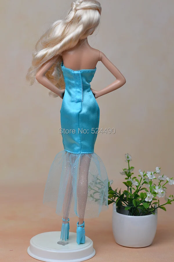 Платье + Обувь Новинка 2015 оригинальный Костюмы вечернее платье одежда Интимные аксессуары для Kurhn куклы Барби Детские игрушки подарок