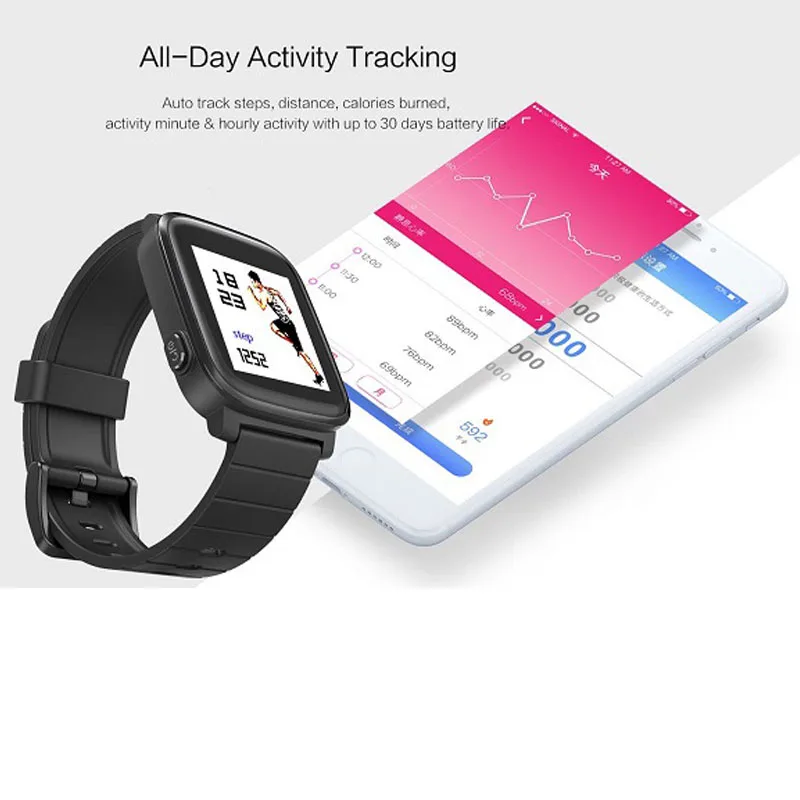 

Hot New Products Activity Tracker Band Bluetooth LCD Smart Watch GPS Heart Rate Monitor Bracelet Smart Watches for Android iOS