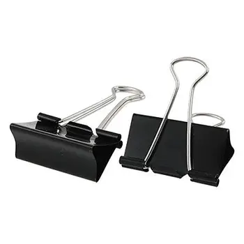 

Metal File Document 2" Width Foldback Binder Clips