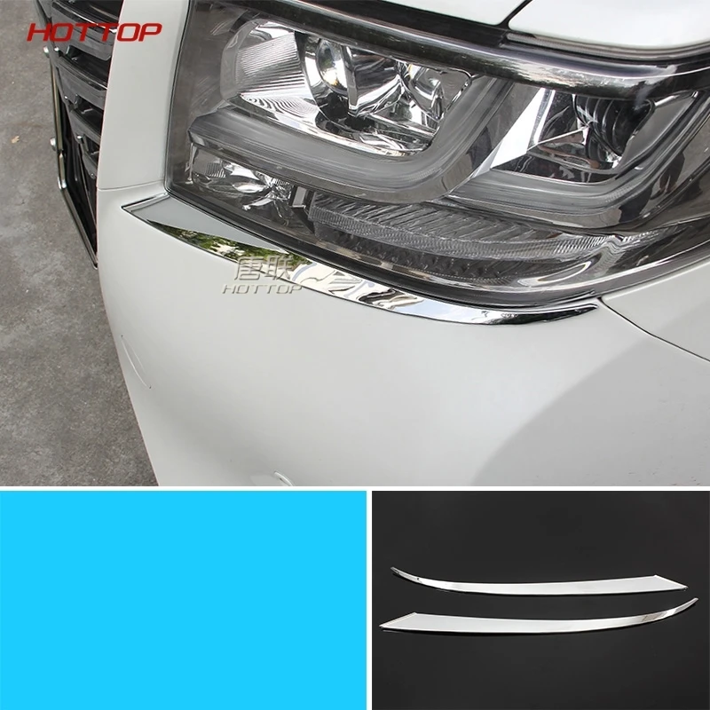 Планки фар для Toyota Alphard Vellfire ABS хром стайлинга автомобилей - Цвет: Silver plating 2pcs
