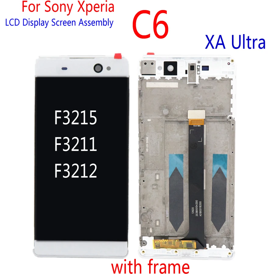 

GPadparts For Sony Xperia XA Ultra F3215 LCD Display Touch Screen Assembly with frame F3211 F3212