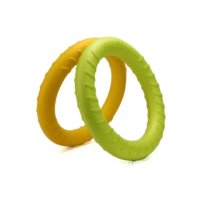 S/L EVA желтое кольцо для большой собаки плавающий чистый зуб Жевательная маленькая игрушка для собаки зеленые игрушки для домашних животных