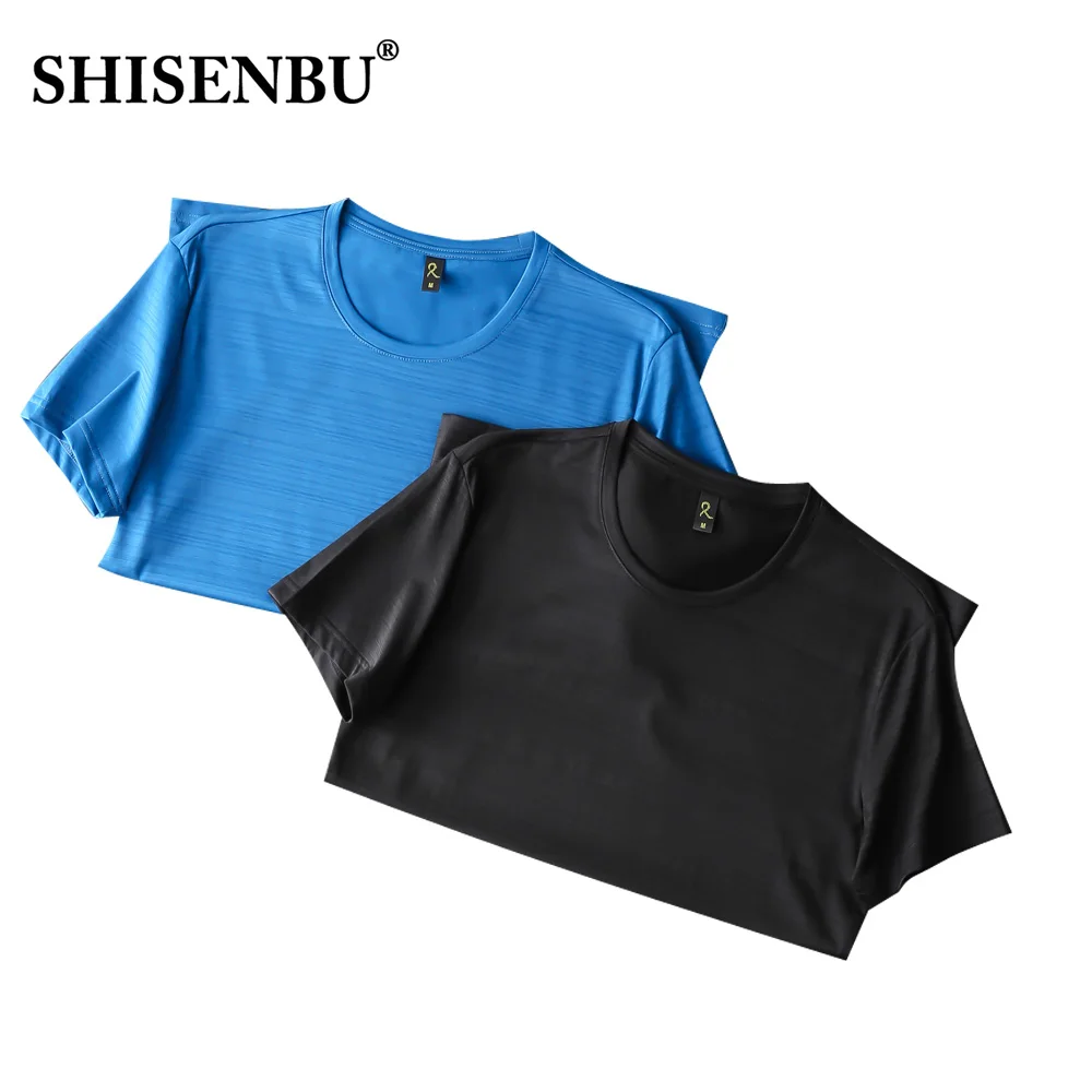 

ice silk touch round neck tshirt men soft quality summer top short sleeve t shirts black male clothing large size streetswear