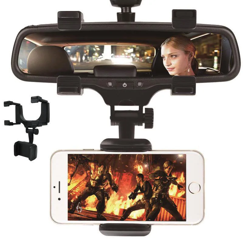 

Adjustable Car Rearview Mirror Mount Mobile Phone Holder Stand Universal Navigation Support Automobile Data Recorder Bracket GPS