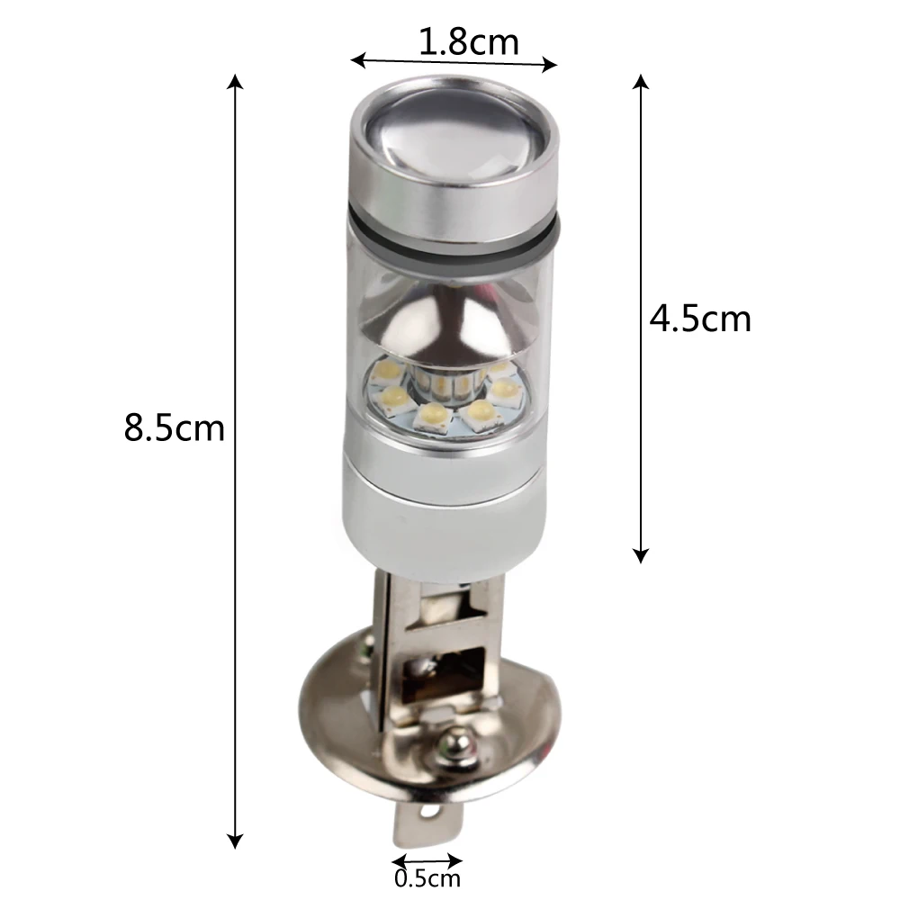 1 шт 100w фары для автомобилей H1 светодиодный фары 12v авто лампы 1000 мл туман светильник высокого Мощность