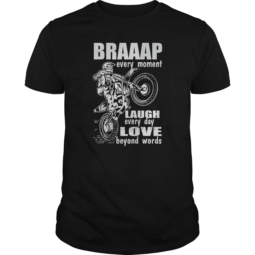 Мужская футболка с коротким рукавом BRAAAP each MO круглым вырезом женская смеяться