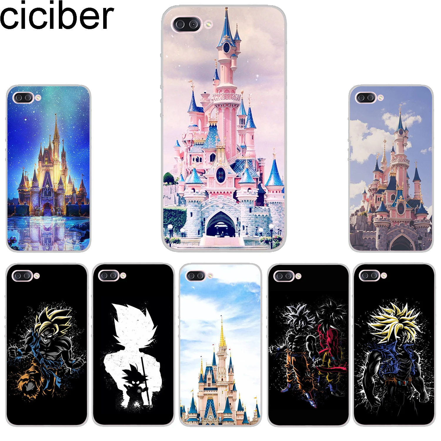 

ciciber Phone Cases For ASUS Zenfone 4 Max Plus Pro Live 3 GO Case Back Cover ZC520KL ZB501KL ZC554KL ZB500KL Castle Dragon Ball