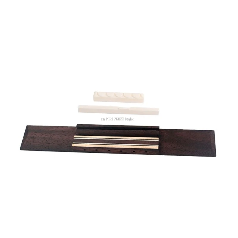 

1 Set Rosewood Bridge with Bone Saddle Nut Kit for Classical Guitar Replacement Tool