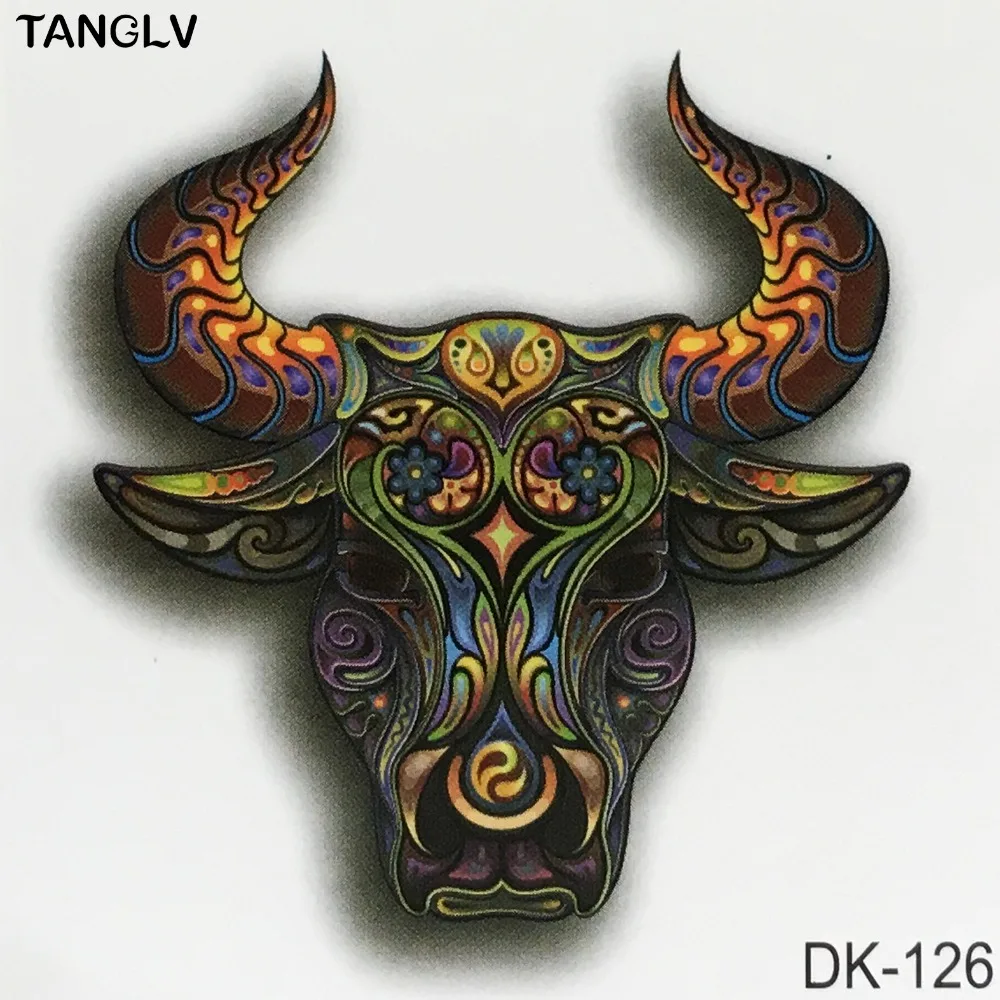 

2016 NEW Fashion 12 Constellation Waterproof Hot Temporary tattoo stickers Taurus