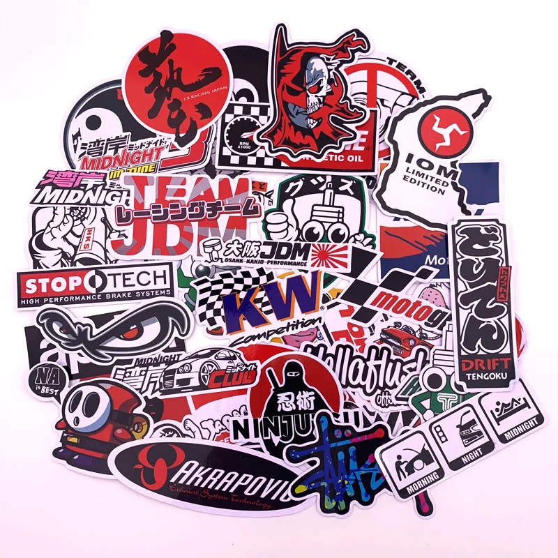 

40Pcs Cartoon Toy Stickers for Car Styling Bike Moto Motorcycle Phone Luggage Funny Super Hero Films Rossi JDM Graffiti Sticker