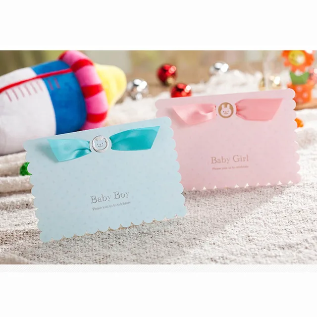 50pcs lot 3d baby birthday party shower invitations card shipping in 3d baby shower invitations