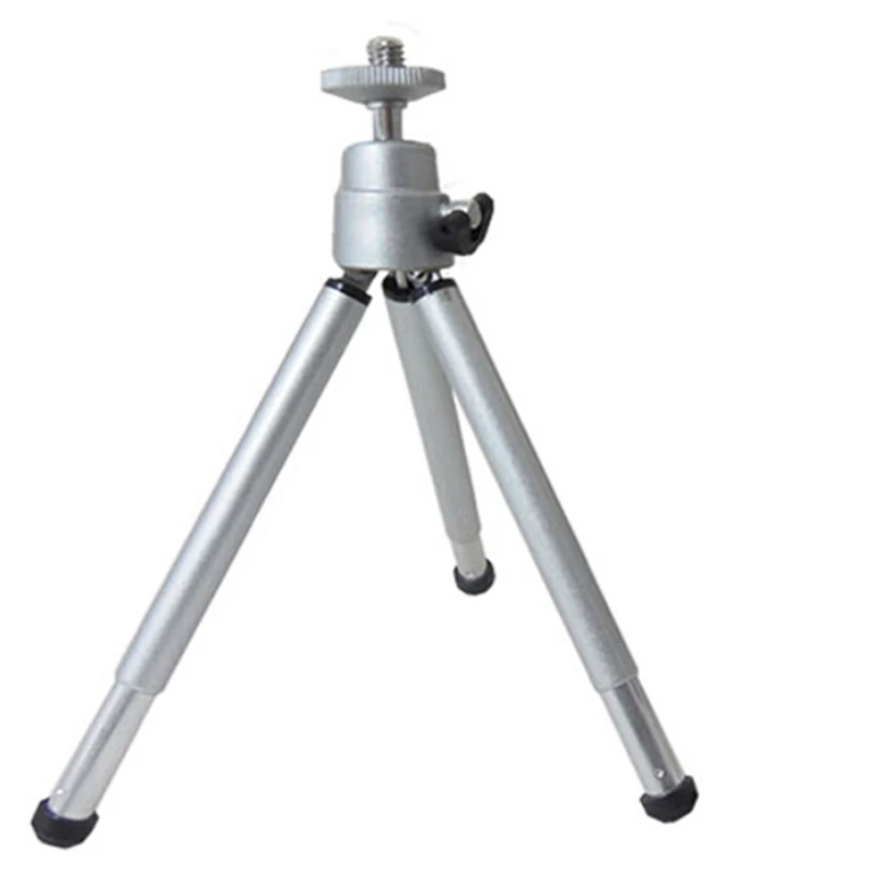 Free Shipping 1pcs Mini Tripod Aluminum Metal Lightweight Tripod Stand