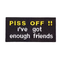 Грязный говорить текстовая нашивка гладить на горячая резка границы использования в ткань может быть вышивка на заказ фабрики в Китае текст патч