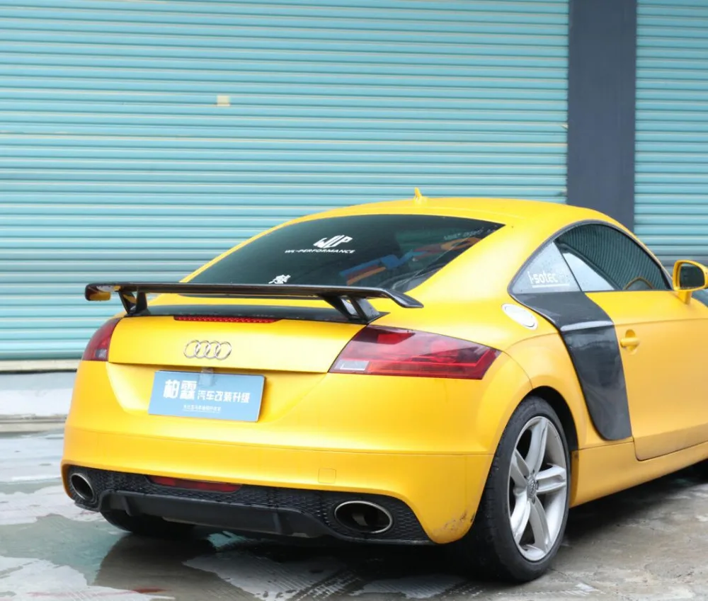 JINGHANG карбоновое волокно заднего крыла багажника выступ Спойлеры для 08-14 Audi TT TTRS