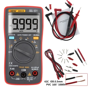 

AN8008 True RMS LCD Digital Multimeter Voltmeter Ammeter AC DC Voltage Current
