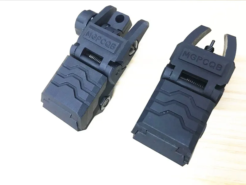 

Tactical Low Flip Up Front & Rear Sight Set Quick Detach Rapid Transition Sight for Picatinny Rail