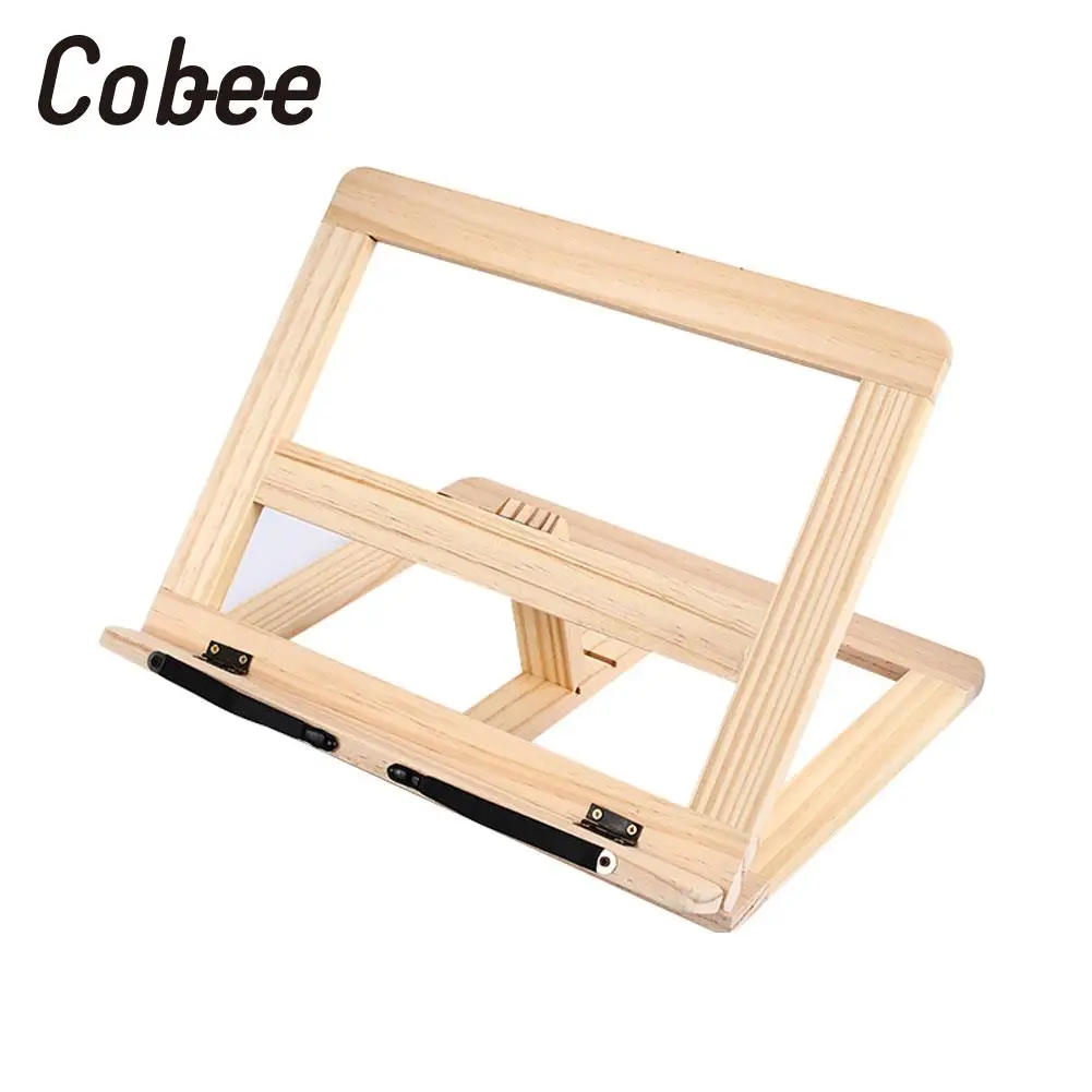 

Multi-Function Sleek Adjustable Wooden Book Holders Stand For iPad And Computer Stand Improve Reading And Prevent Diseases