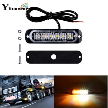 

Yituancar 3/4/6 LEDs Car Truck Trailer Side Marker Tail Light Bar LED Brake Signal Reversing Warning Flash Strobe Styling Lamp