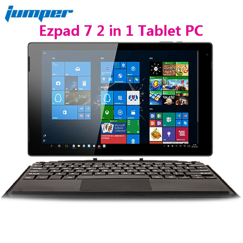 

Jumper EZpad 7 Tablet 2 in 1 PC 10.1 inch Windows 10 Home 64 bit Intel Cherry Trail Z8350 Quad Core 4GB RAM 64GB eMMC Mini HDMI